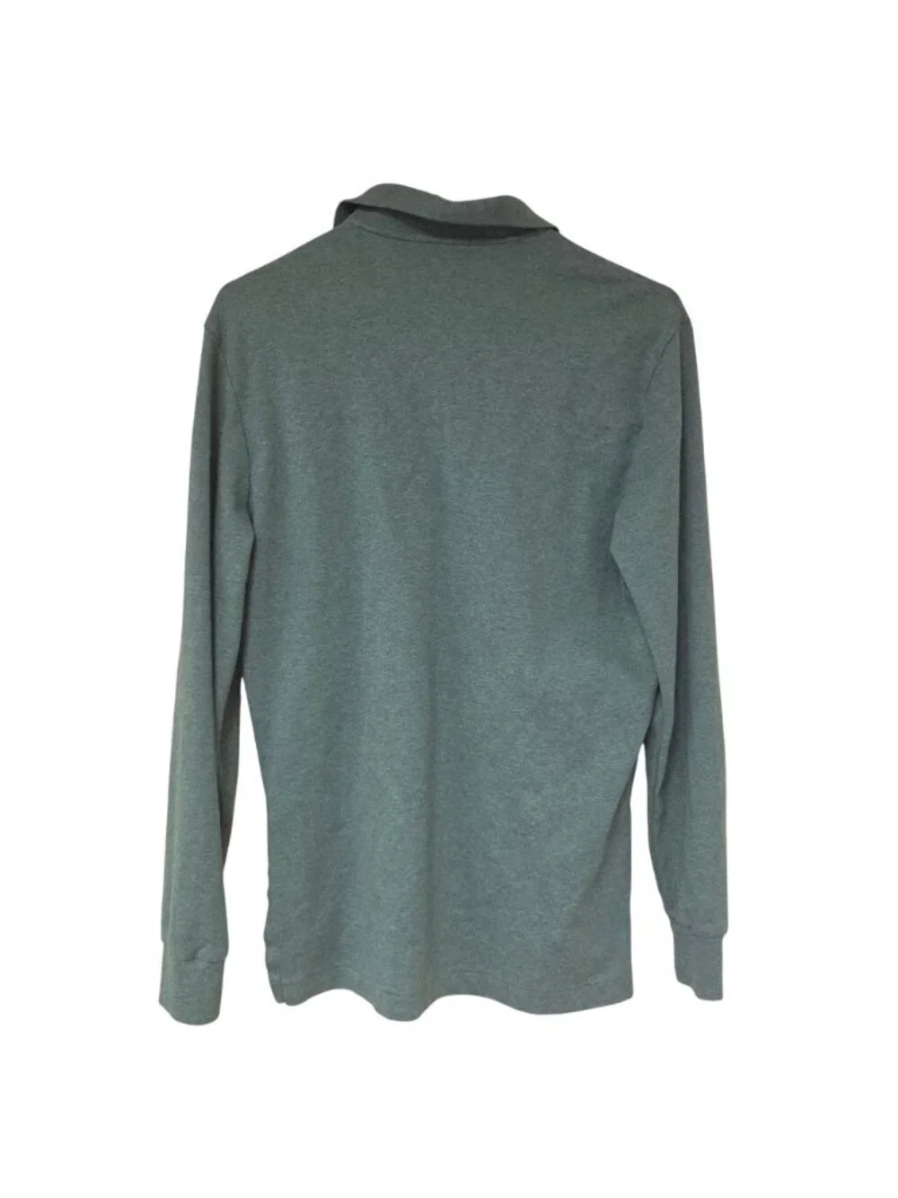 Polo Ralph Lauren Polo Shirt Long Sleeve Mens M Sage Green Logo Classic Collar